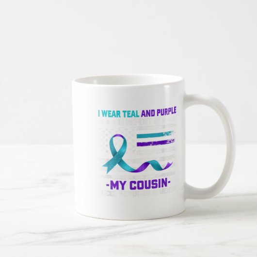 Mug En mémoire Cousin Prévention du suicide Amer (Droite)