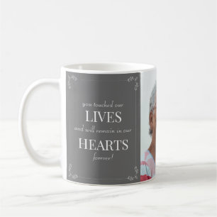 Mug En Mémoire d'amour Elégant Hommage Funéraire Gris 