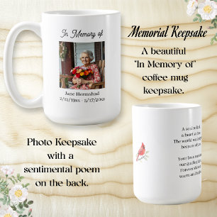 Mug En mémoire de   Cadeau de souvenir photo