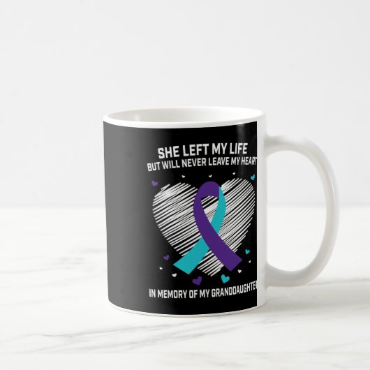 Mug En Mémoire De Ma Petite-Fille Suicide Sensibilisat (Droite)