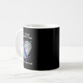 Mug En mémoire de ma soeur en droit Sensibilisation au (Devant gauche)