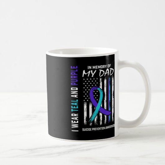 Mug En mémoire de papa Prévention du suicide Amer (Droite)