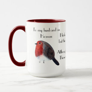 Mug En mémoire du mari/de la femme/soeur/frère au ciel