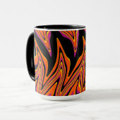 Mug En noir, rose, orange et jaune (Devant gauche)