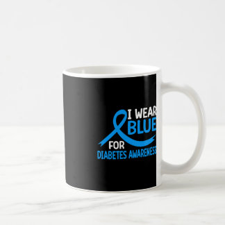 Mug en novembre nous portons bleu diabète sensibilisat