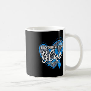 Mug En Novembre Nous Portons Bleu Mois de sensibilisat