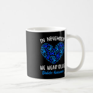Mug En novembre, nous portons Blue Cure Diabète Sensib