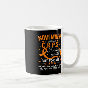 Mug En Novembre Nous Portons Orange Ribbon CRPS Sensib