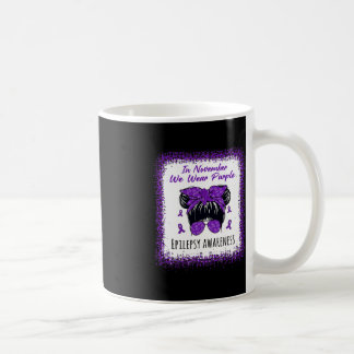 Mug En Novembre Nous Portons Purple Messy Bun Epilepsy