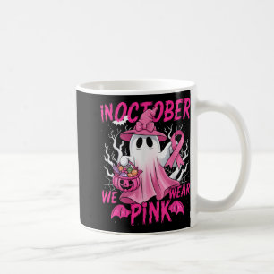 Mug En Octobre Nous Portons Chemise Rose Certifié Canc