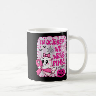 Mug En Octobre Nous Portons Chemise Rose Fantôme Cance