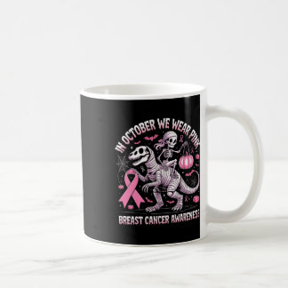 Mug En Octobre Nous Portons Dinosaure Rose Skeleton Br