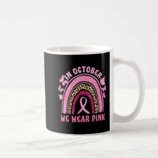 Mug En Octobre Nous Portons Le Léopard Rose Cancer Du 