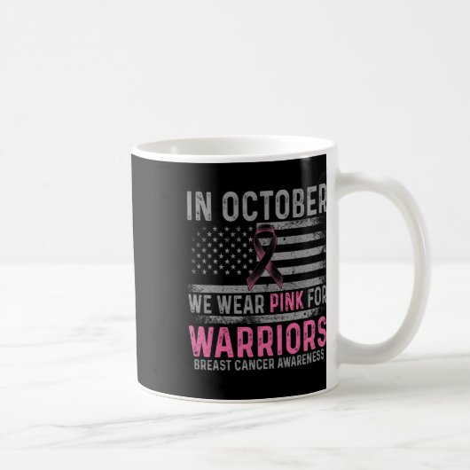 Mug En Octobre Nous Portons Le Rose Faire Des Progrès (Droite)
