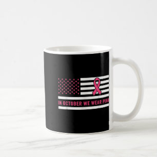 Mug En Octobre Nous Portons Pink Breast Cancer Sensibi