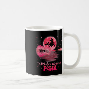 Mug En Octobre Nous Portons Pink Ribbon Halloween Witc