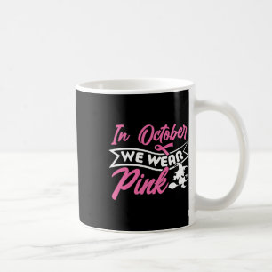 Mug En Octobre Nous Portons Pink Witch Halloween Thème