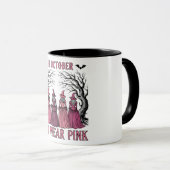 Mug En Octobre Nous Portons Rose (Devant droit)