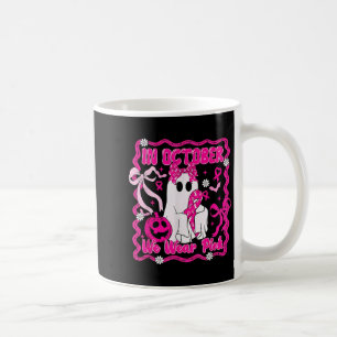 Mug En Octobre Nous Portons Une Chemise Rose Fantôme C