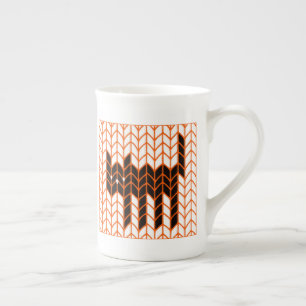 Mug en porcelaine Bone China Chat Noir