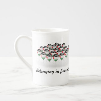 Mug en porcelaine d'os de Chine Palestine