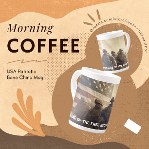 Mug en porcelaine patriotique USA