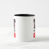 Mug "En retard, c'est mon Cardio" Citation drôle (Centre)