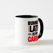 Mug "En retard, c'est mon Cardio" Citation drôle (Devant droit)