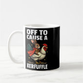 Mug En route pour causer un chahut Lapin de Pâques drô (Gauche)