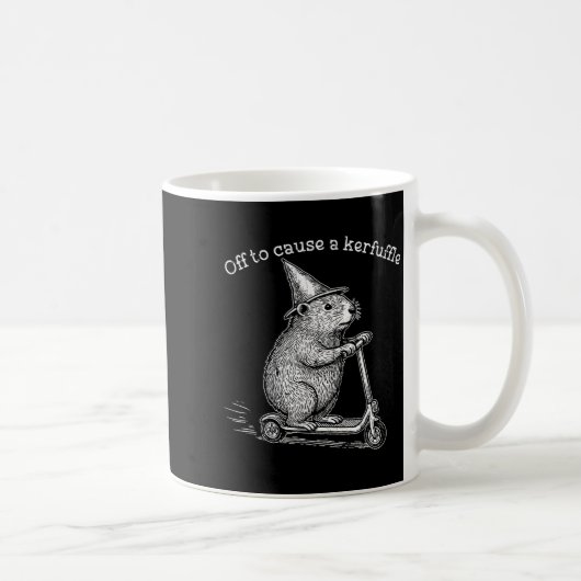 Mug En route pour causer une agitation, Funny Groundho (Droite)