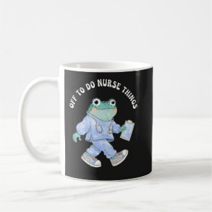 Mug En route pour faire des choses d'infirmière Grenou