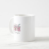 Mug En Saison Valentines Jour Café Boisson Valenti (Devant gauche)