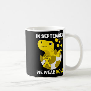 Mug En Septembre, Nous Portons Gold Childhood Cancer A