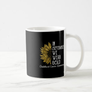 Mug En Septembre Nous Portons Gold Children Cancer Awa