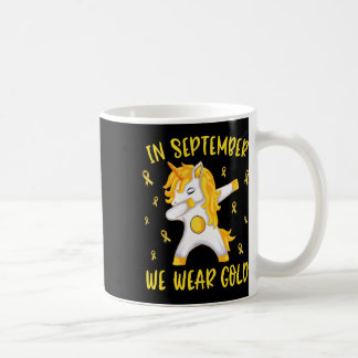 Mug En septembre nous portons la licorne d'or Enfance 