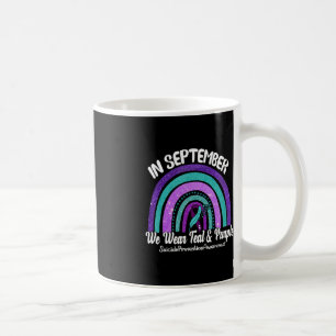 Mug En Septembre Nous Portons Turquoise et violet Rain