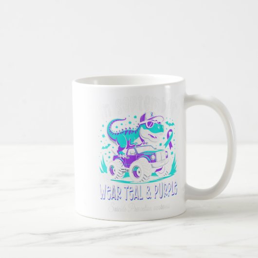 Mug En Septembre Nous Portons Turquoise Et Violet T Re (Droite)