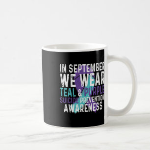Mug En Septembre Nous Portons Turquoise Violet Suicide