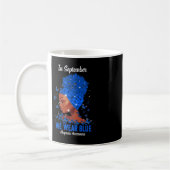Mug En septembre We Wear Blue For Alopecia Awareness B (Gauche)