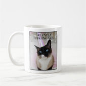 Mug En Silence Vous Jugeant Cute Chat En Tutu Rose (Gauche)