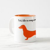 Mug en silhouette orange (Devant gauche)