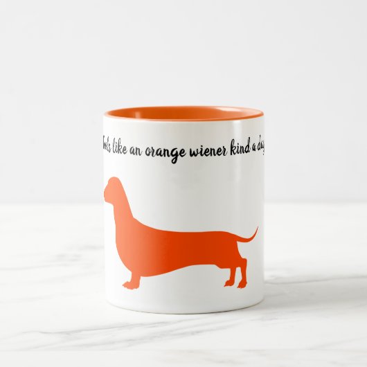 Mug en silhouette orange (Centre)
