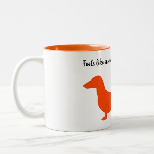 Mug en silhouette orange (Gauche)