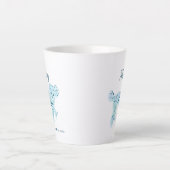 Mug en silhouette Pastel bleu personnalisé (Devant)