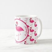 Mug En troupeau des pigeons, soyez un Flamant rose (Devant droit)
