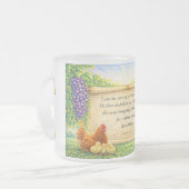 Mug en verre avec Jean 15:5 (Devant gauche)