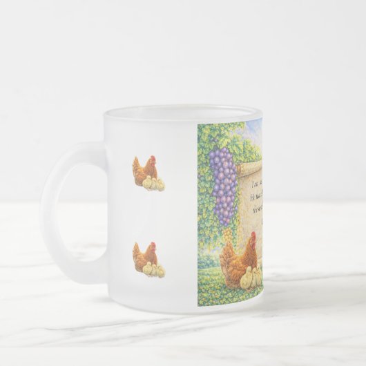 Mug en verre avec Jean 15:5 (Gauche)