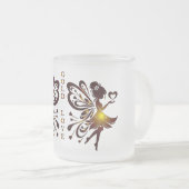 Mug en verre d'amour doré (Devant droit)