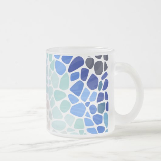Mug en verre de mer coloré (Droit)