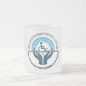 Mug en verre dépoli, 10 oz (Centre)